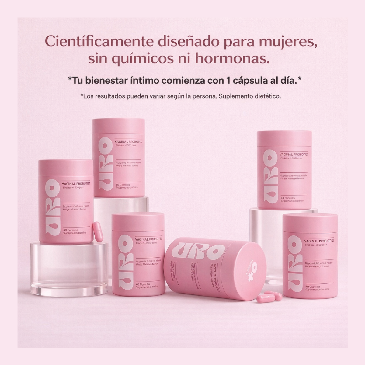 Probióticos vaginales URO Oshanu™ para el cuidado íntimo femenino