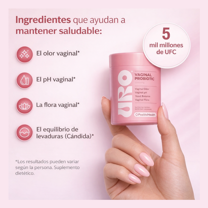 Probióticos vaginales URO Oshanu™ para el cuidado íntimo femenino