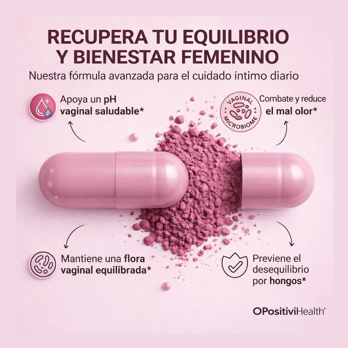 Probióticos vaginales URO Oshanu™ para el cuidado íntimo femenino